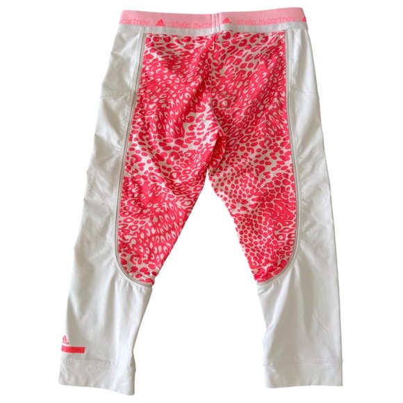 Adidas Stella McCartney Women's Leopard Print Capri Leggings size XS - Picture 2 of 10
